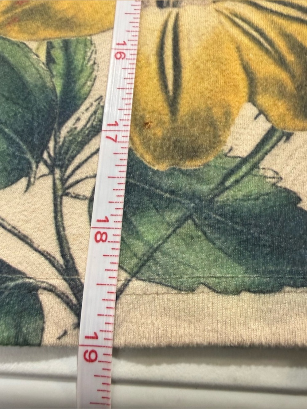 Vintage Y2K Floral Mock Neck Top‎ XS Fitted Stretch Garden Print - Picture 7 of 7